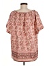 Faherty 100% Cotton Pink Short Sleeve Blouse Size M - photo 2