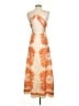 Shein 100% Polyester Tropical Orange Casual Dress Size 4 - photo 2