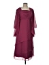 Unbranded 100% Polyester Burgundy Cocktail Dress Size 11 - photo 1
