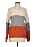 Zeagoo Color Block Orange Pullover Sweater Size L - photo 1