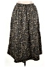 J.Crew Floral Black Casual Skirt Size L - photo 1