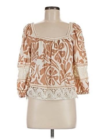 Christian Siriano New York 3/4 Sleeve Blouse (view 1)