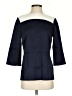 Derek Lam Blue 3/4 Sleeve Top Size 4 - photo 1