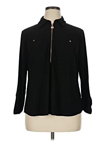 Anne Klein Long Sleeve Blouse (view 1)
