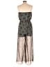 Wet Seal 100% Polyester Paisley Teal Blue Jumpsuit Size L - photo 2