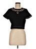 C. Luce 100% Polyester Black Short Sleeve Top Size M - photo 1