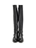 Shoedazzle Checkered-gingham Color Block Solid Black Boots Size 7 1/2 - photo 2