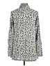 retrology 100% Polyester Silver Cardigan Size M - photo 2