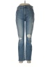7 For All Mankind Hearts Blue Jeans Size 28 waist - photo 1