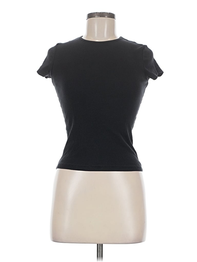 Pre-owned Cotton On Short Sleeve Turtleneck In Black