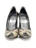 Stuart Weitzman Graphic Gray Heels Size 8 - photo 2