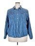Talbots 100% Cotton Blue Denim Jacket Size 24 - photo 1