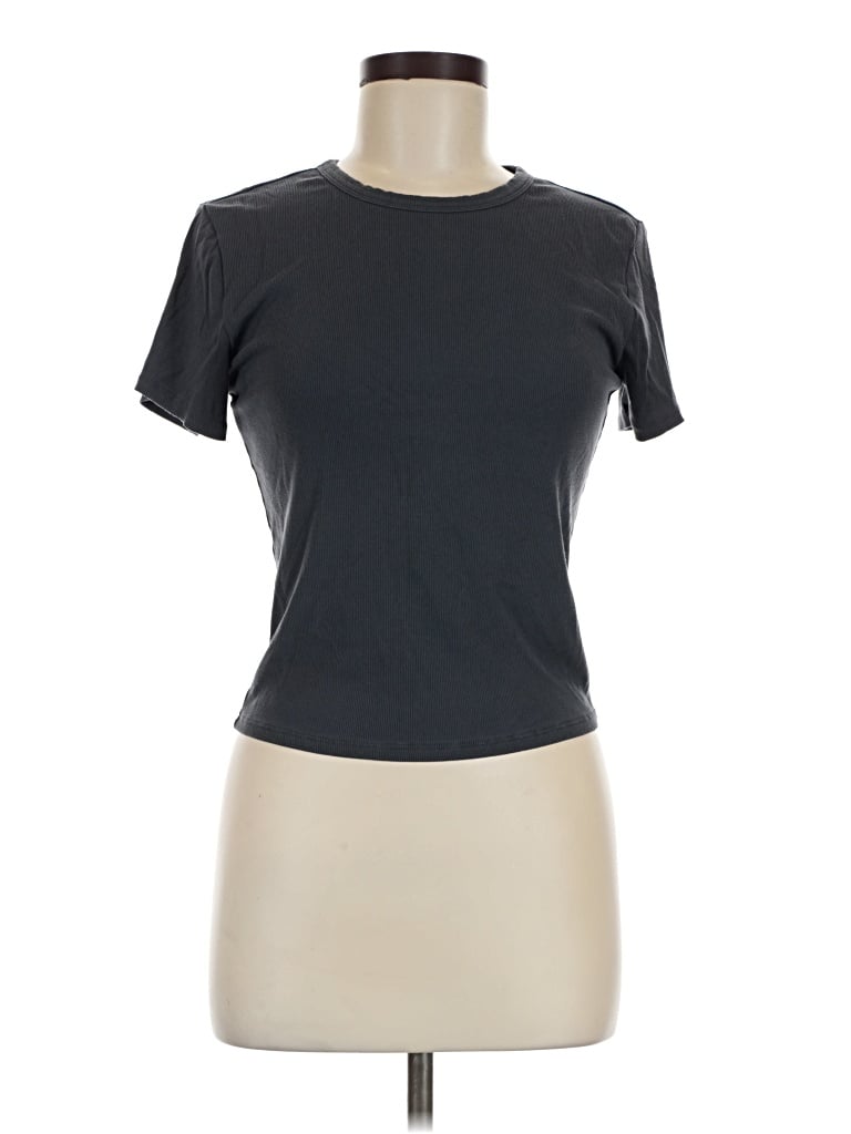 Pre-owned Athleta Short Sleeve T-shirt In Gray