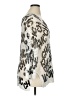 Frank Lyman Design Animal Print Silver Pullover Sweater Size XL - photo 4