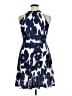 Ouges Print Blue Cocktail Dress Size XL - photo 2
