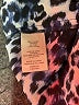 Rebecca Taylor 100% Silk Animal Print Silver Short Sleeve Top Size 10 - photo 8