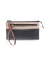 Coach 100% Leather Gray Black Leather Wristlet One size - photo 1