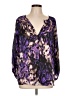 Evan Picone 100% Polyester Purple 3/4 Sleeve Blouse Size 10 - photo 1