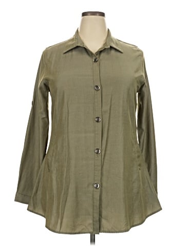 Coco + Carmen Long Sleeve Button-Down Shirt (view 1)