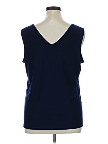 Nina Leonard Sleeveless Top (view 2)