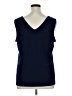 Nina Leonard Blue Sleeveless Top Size 1X - photo 2