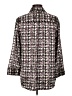 Evan Picone 100% Polyester Houndstooth Silver 3/4 Sleeve Blouse Size 10 - photo 2