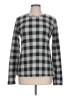 Cuddl Duds Checkered-gingham Gray Pullover Sweater Size L - photo 1