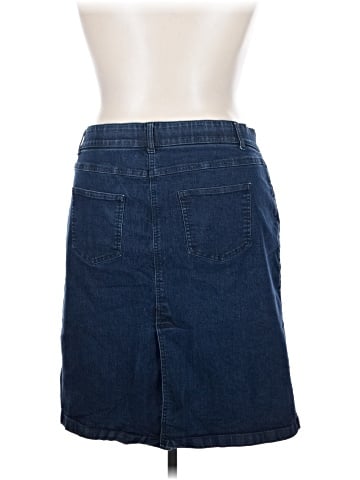 Woman Within Denim Skirt (view 2)
