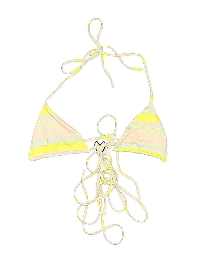 Frankies Bikinis Swimsuit Top Yellow Swimwear - Used - Size Small