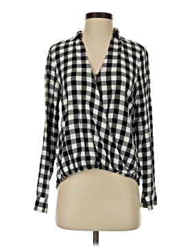 Madewell Wrap-Front Shirt in Buffalo Check (view 1)