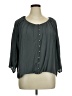 Spense Gray 3/4 Sleeve Blouse Size XL - photo 1