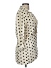 GB Polka Dots Ivory 3/4 Sleeve Blouse Size M - photo 4