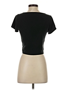 Madewell Ribbed Henley High-Crop Tee (view 2)