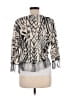 FUZZI Silver Tan Kimono Size L - photo 2