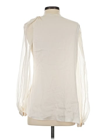 Elie Tahari Long Sleeve Silk Top (view 2)