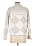 Ann Taylor Argyle Silver Turtleneck Sweater Size L - photo 2