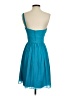 Donna Morgan 100% Polyester Solid Teal Cocktail Dress Size 2 - photo 2