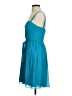 Donna Morgan 100% Polyester Solid Teal Cocktail Dress Size 2 - photo 5