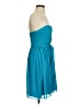 Donna Morgan 100% Polyester Solid Teal Cocktail Dress Size 2 - photo 4