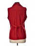 Kathie Lee 100% Polyester Red Sleeveless Blouse Size L - photo 2
