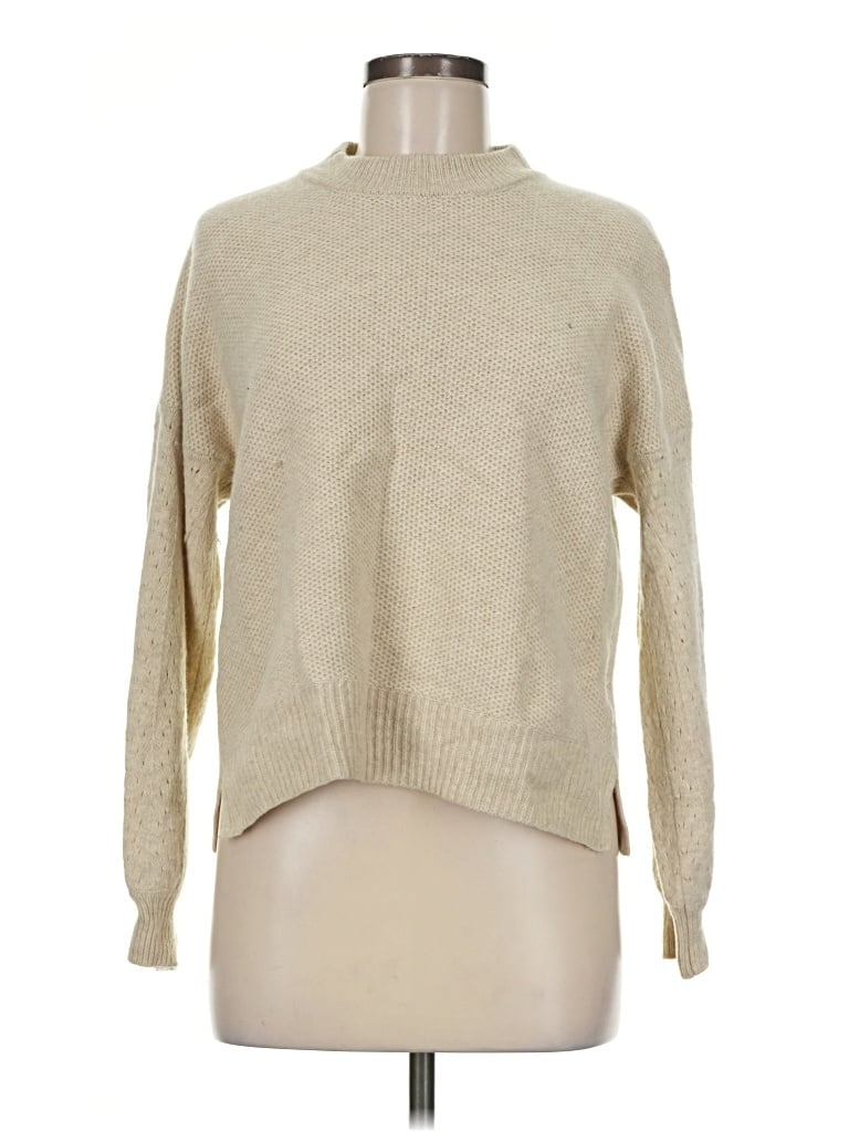 Pre-owned Madewell Turtleneck Sweater In Tan