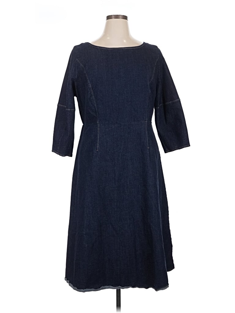 Pre-owned Eloquii Casual Dress In Blue