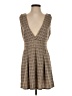 American Eagle Outfitters Plaid Tan Cocktail Dress Size S - photo 1