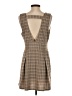 American Eagle Outfitters Plaid Tan Cocktail Dress Size S - photo 2