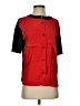 Jil Sander Navy Color Block Red Short Sleeve Blouse Size S - photo 1