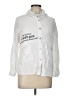 Grey Violet 100% Rayon White Cardigan Size L (estimated) - photo 1