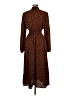 Shein 100% Polyester Animal Print Brown Casual Dress Size 6 - photo 2