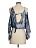 Style Rack 100% Rayon Blue 3/4 Sleeve Blouse Size S - photo 2