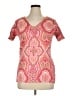 Jaclyn Smith 100% Polyester Pink Short Sleeve Top Size XL - photo 1