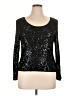 Sigrid Olsen 100% Rayon Black Long Sleeve Top Size XL - photo 1